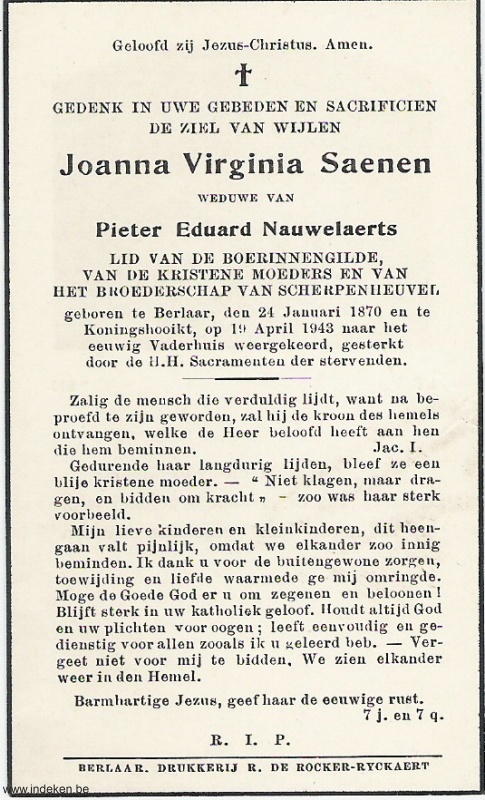 Joanna Virginia Saenen