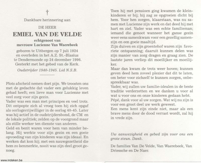 Emiel Van De Velde