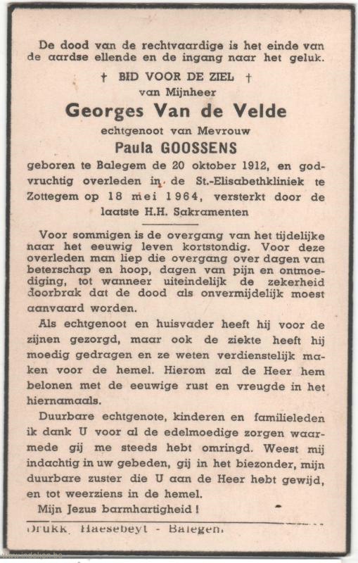 Georges Van De Velde