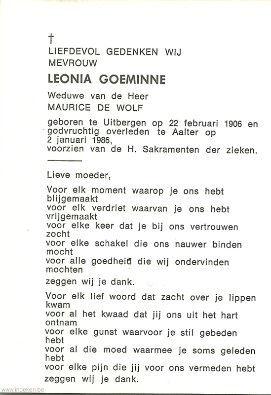 Leonia Georginia Goeminne