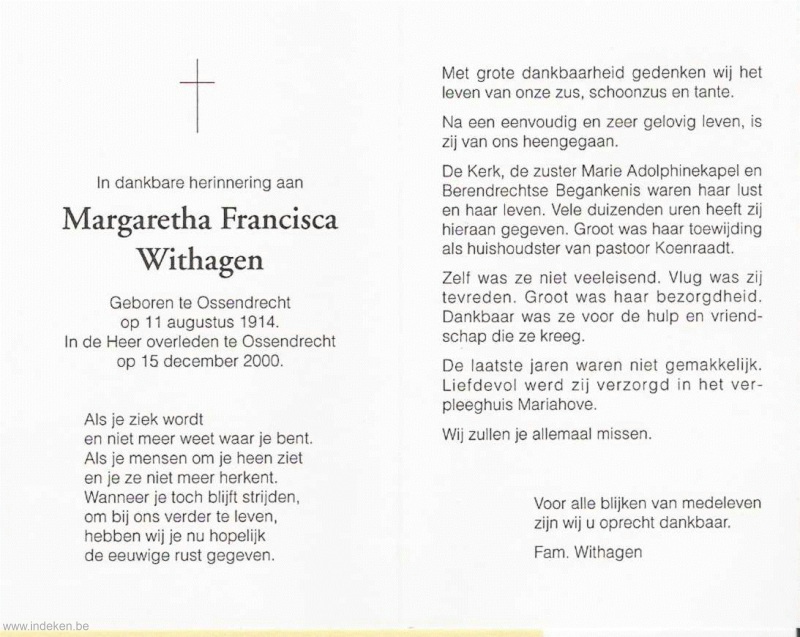 Margaretha Francisca Withagen