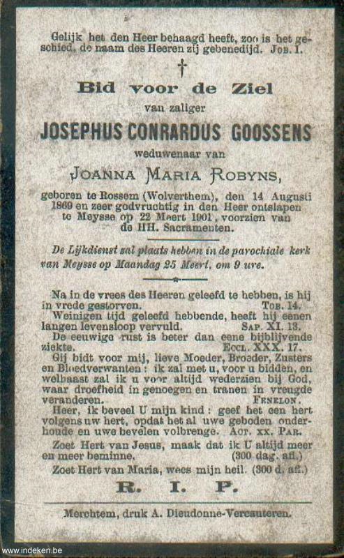 Josephus Conrardus Goossens