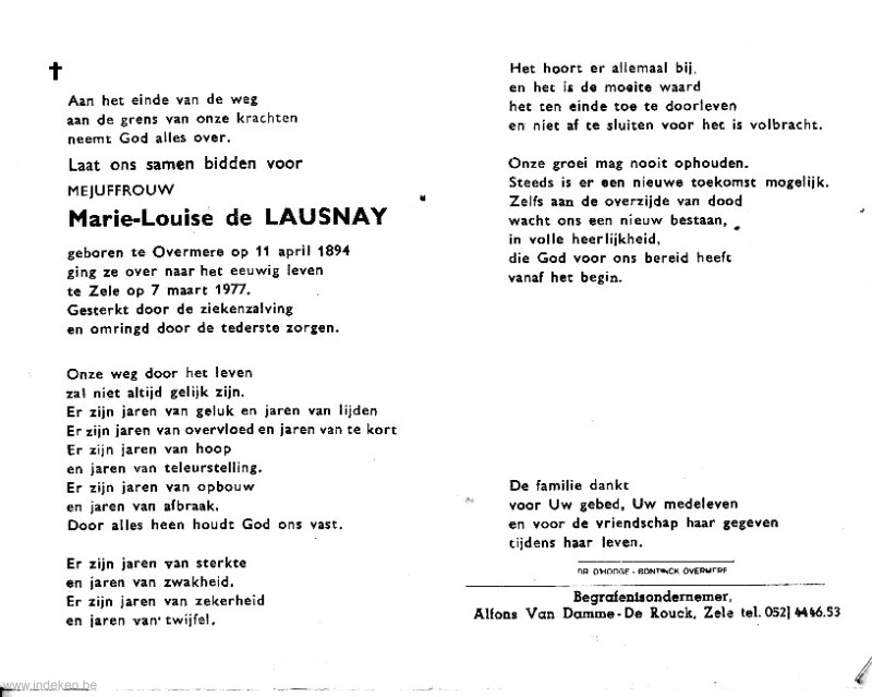 Marie Louise De Lausnay