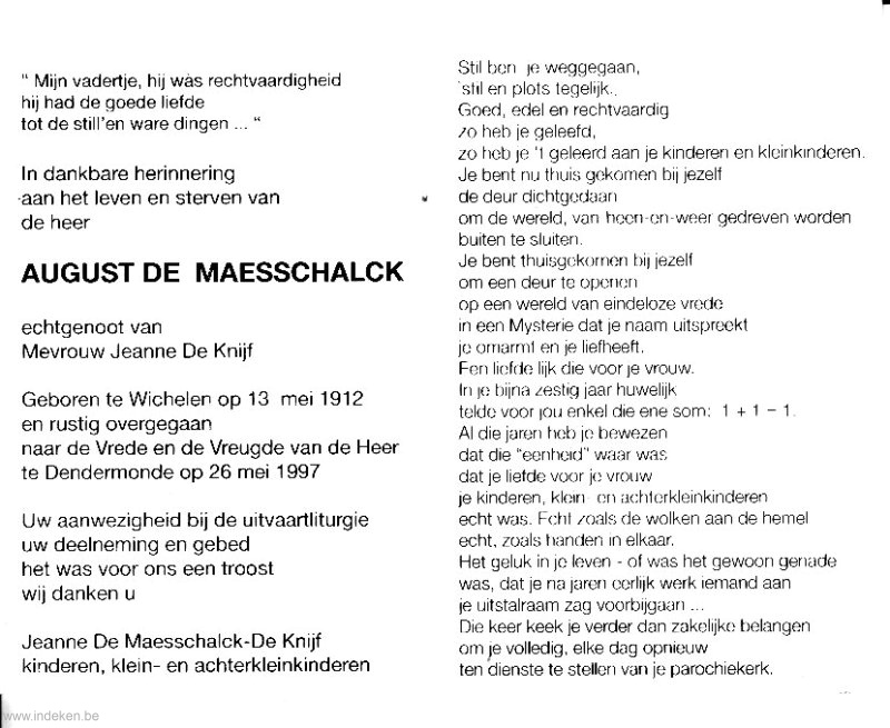 August De Maesschalck
