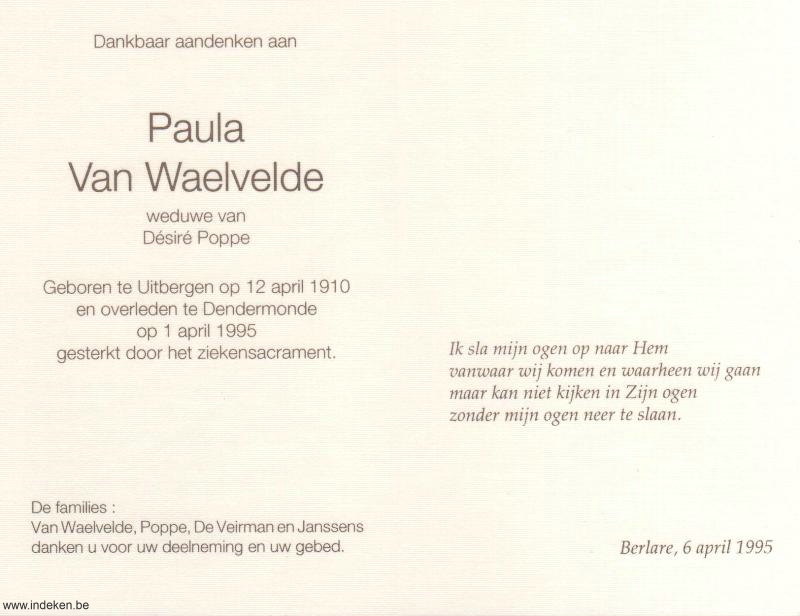 Paula Van Waelvelde