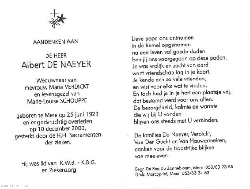 Albert De Naeyer