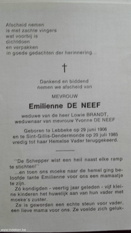 Emilienne De Neef