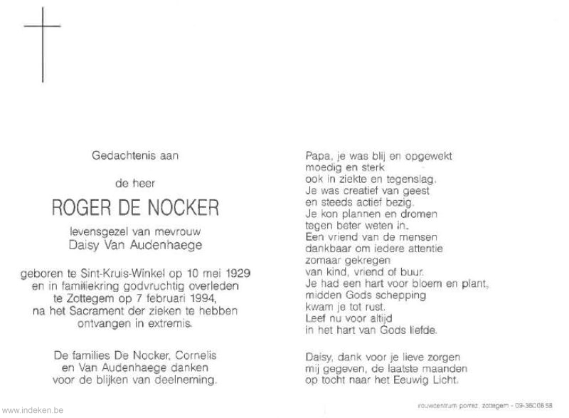 Roger Victor De Nocker