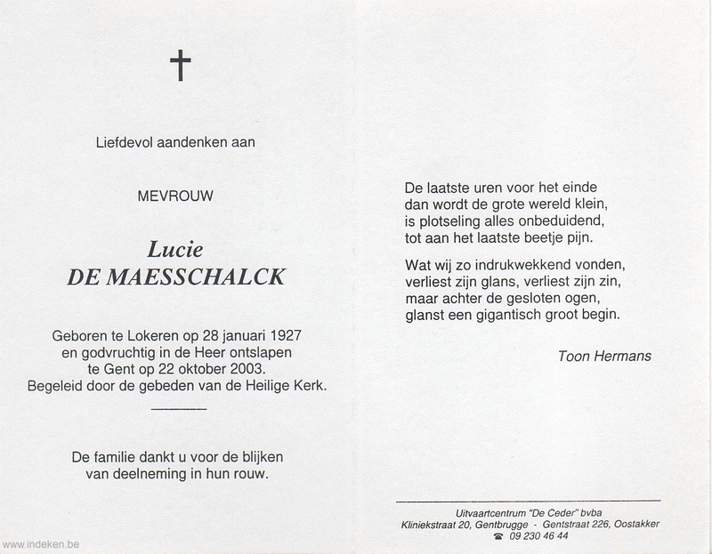 Lucie De Maesschalck