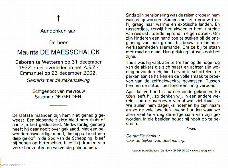 Maurits De Maesschalck