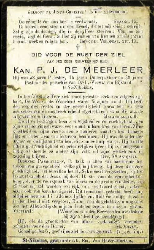Pieter Joseph De Meerleer
