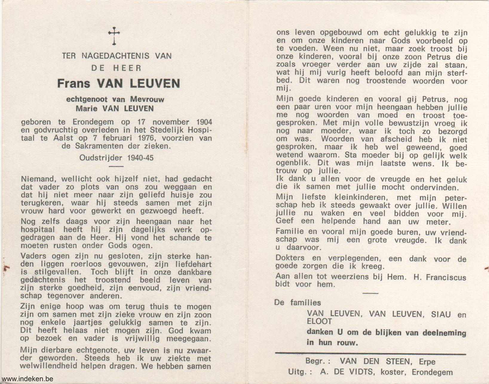 Frans Van Leuven