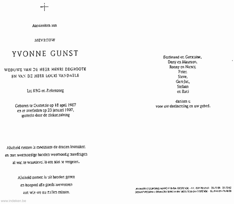 Yvonne Gunst