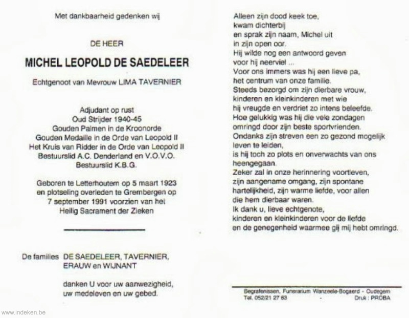 Michel Leopold De Saedeleer