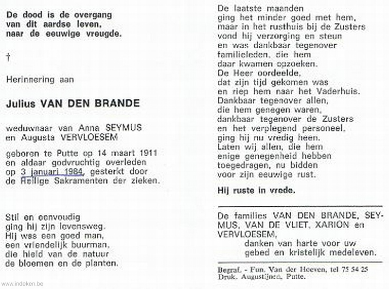 Julius Van Den Brande