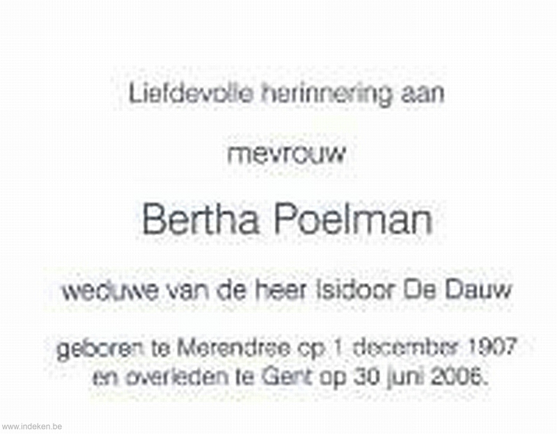 Bertha Clemence Poelman