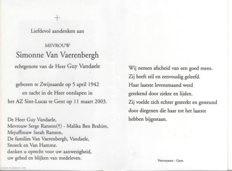 Simonne Van Vaerenbergh