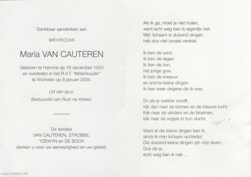 Maria Van Cauteren