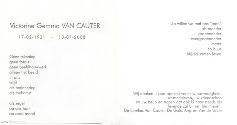 Victorine Gemma Van Cauter
