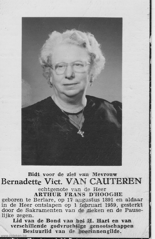 Bernadette Victorine Van Cauteren