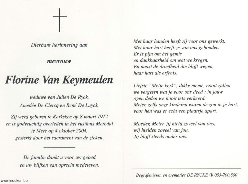 Florine Van Keymeulen