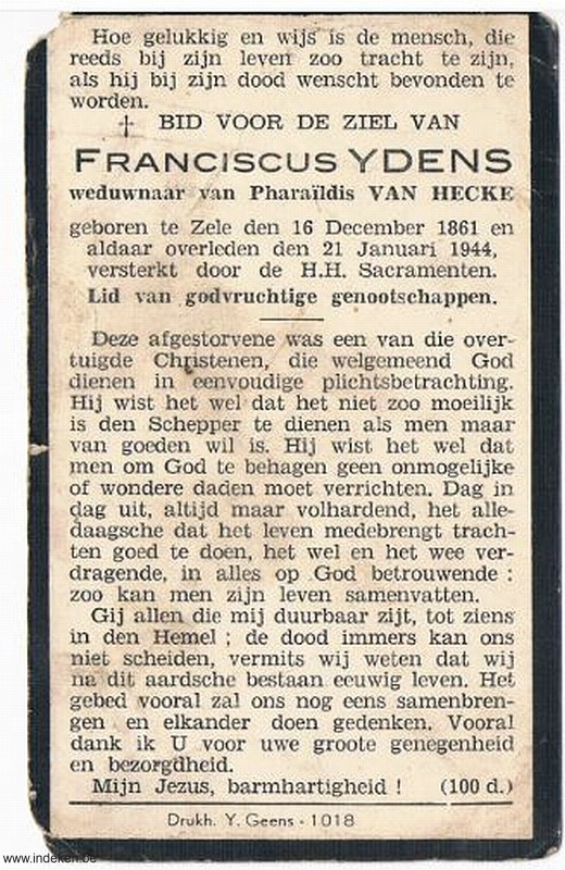 Franciscus Ydens