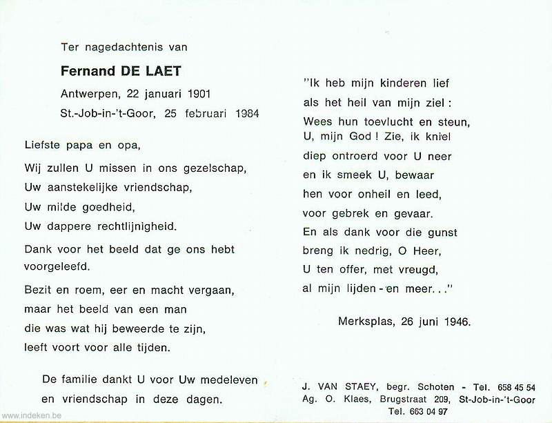 Fernand De Laet