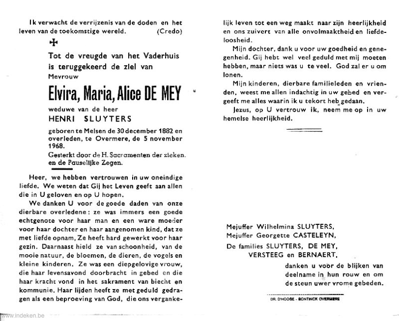 Elvira Maria Alice De Mey
