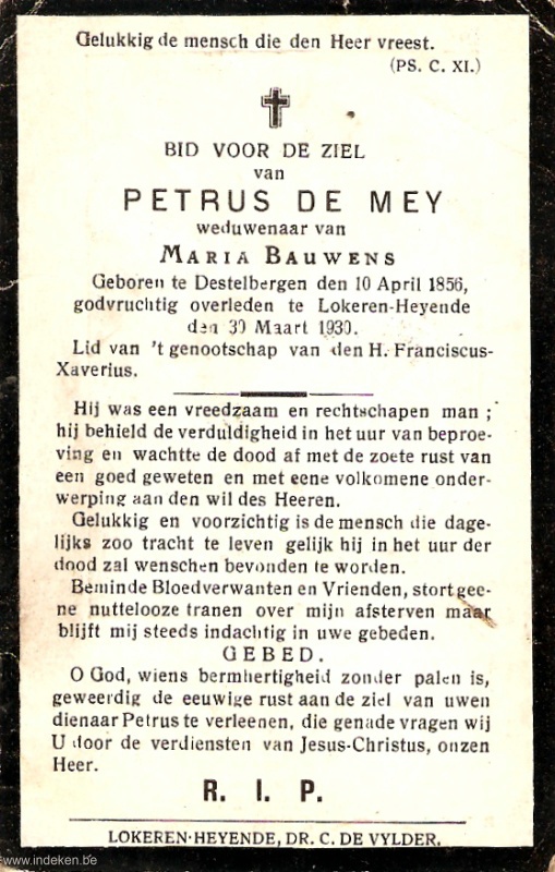 Petrus De Mey