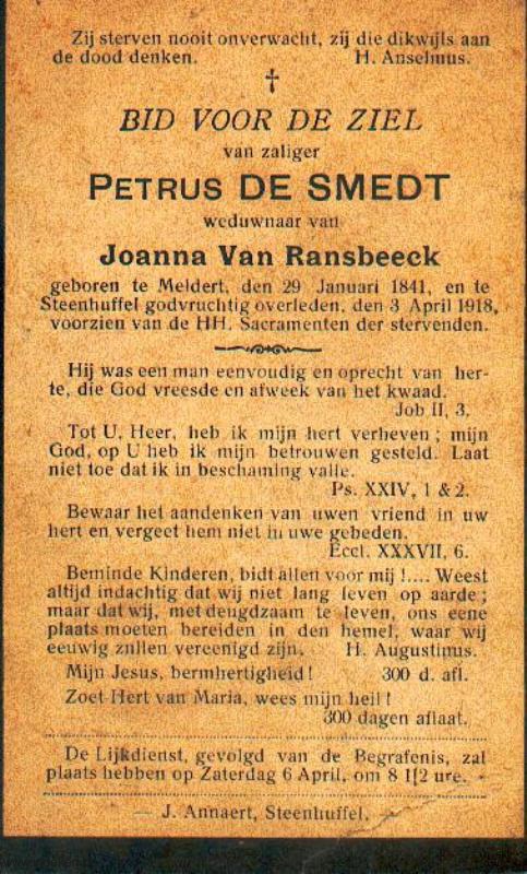Petrus De Smedt