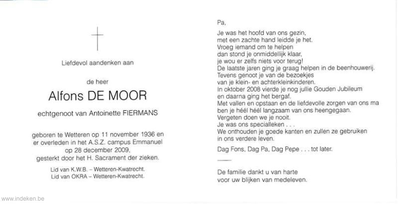 Alfons De Moor