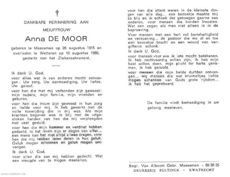Anna Maria De Moor