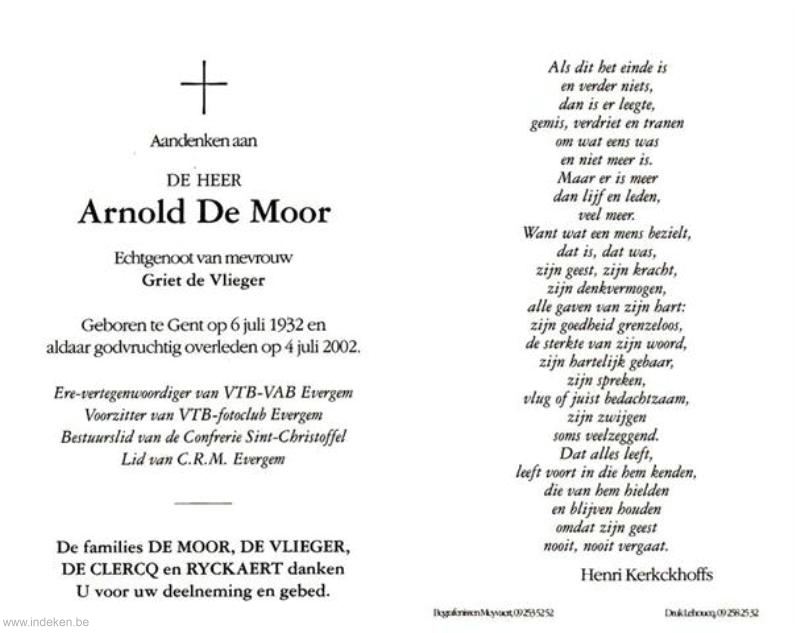 Arnold De Moor