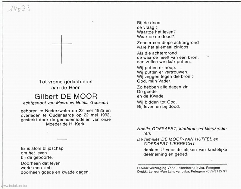 Gilbert De Moor