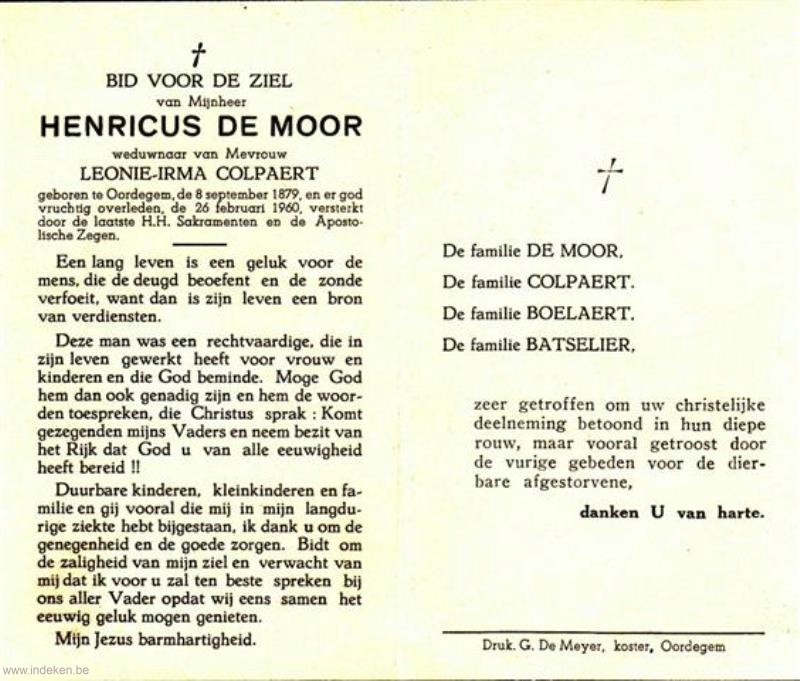 Henricus De Moor