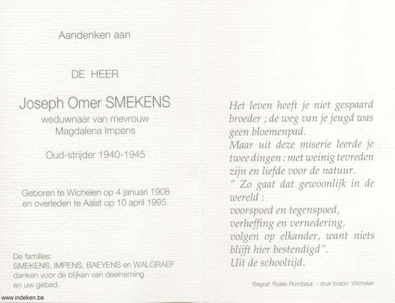 Joseph Omer Smekens