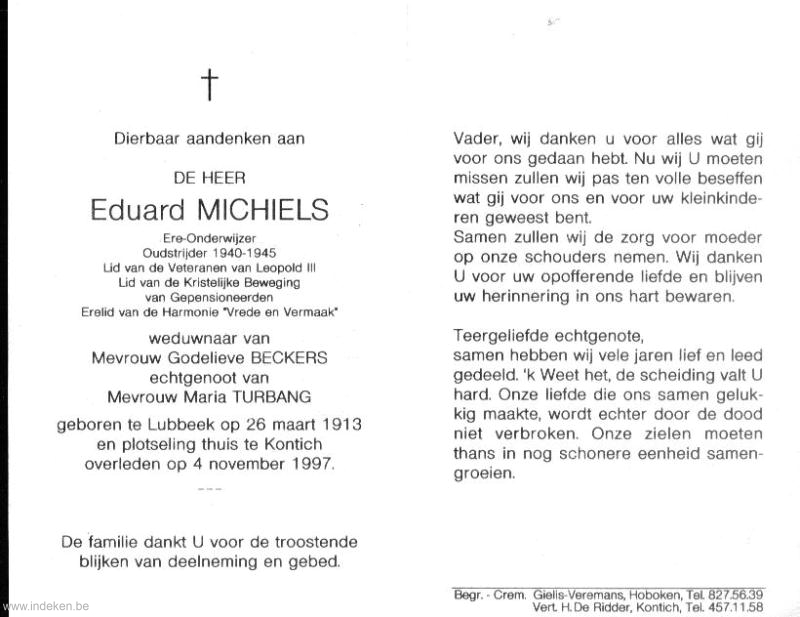 Franciscus Eduardus Michiels