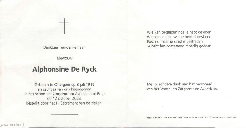 Alphonsine De Rijck