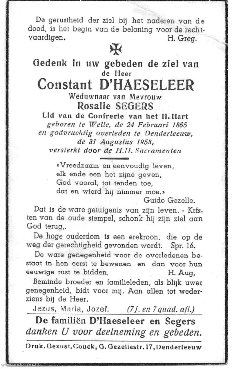 Constantinus D Haeseleer