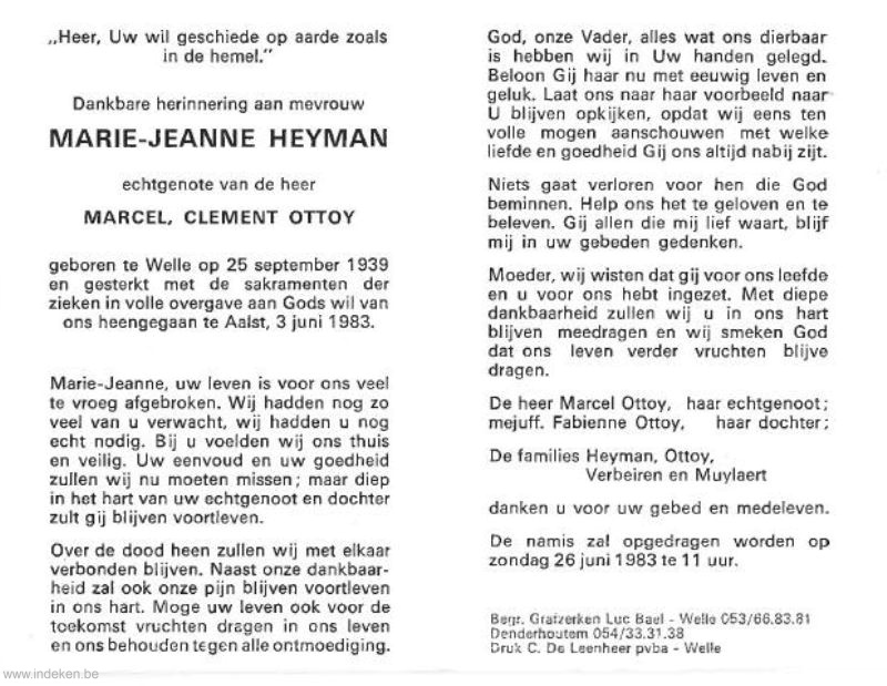Marie Jeanne heyman