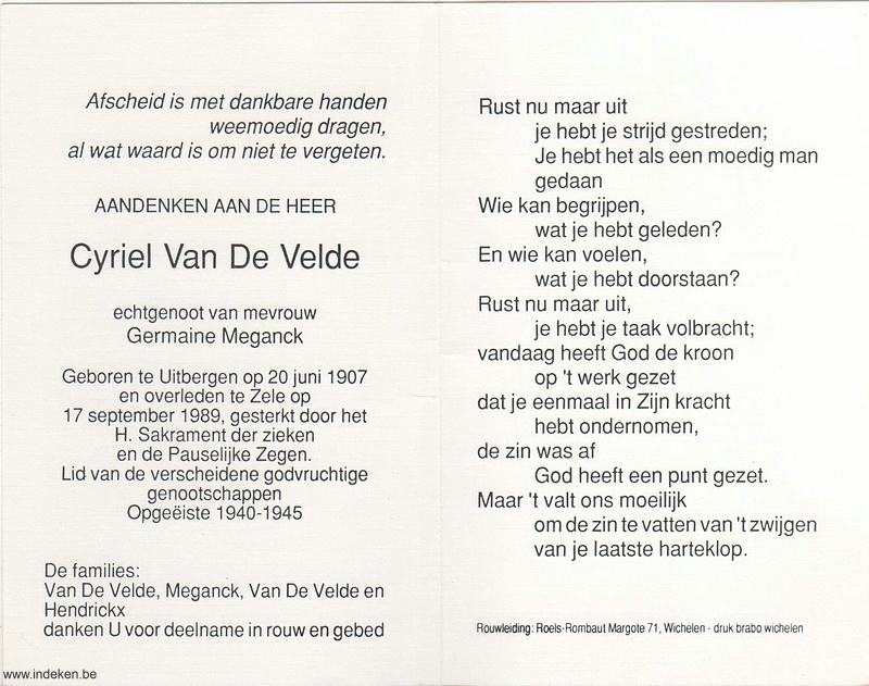 Cyriel Van De Velde