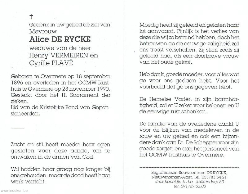 Maria Alice De Rijcke