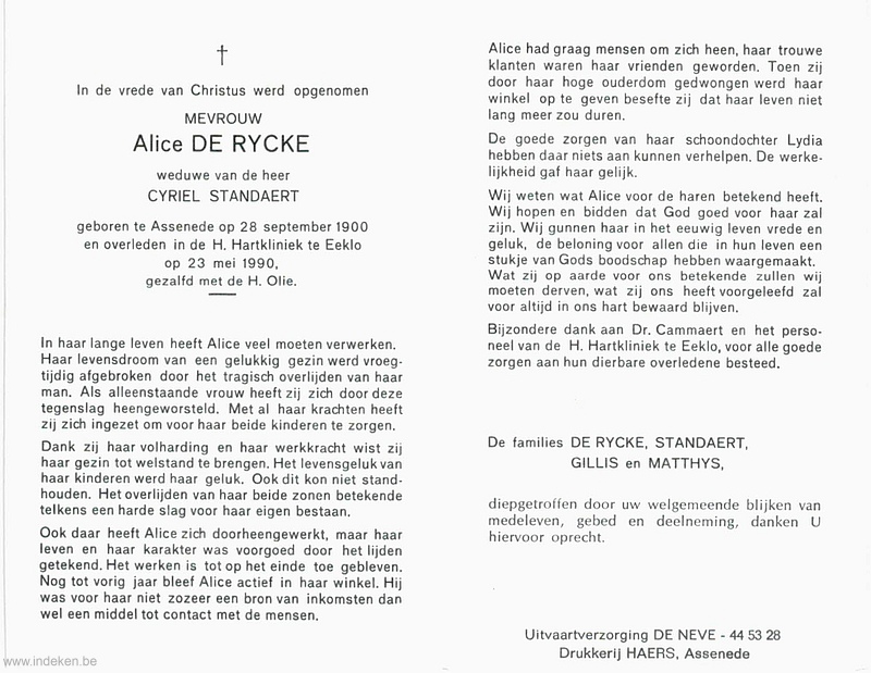 Alice Maria De Rijcke