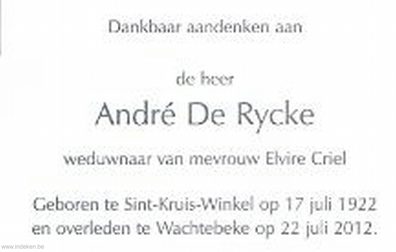 André De Rijcke