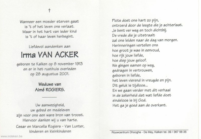 Irma Van Acker