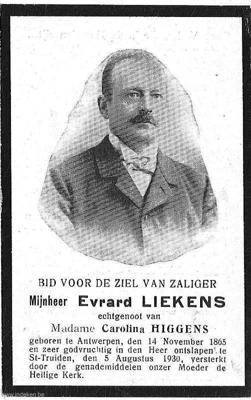 Jacobus Everardus Laurentius Liekens