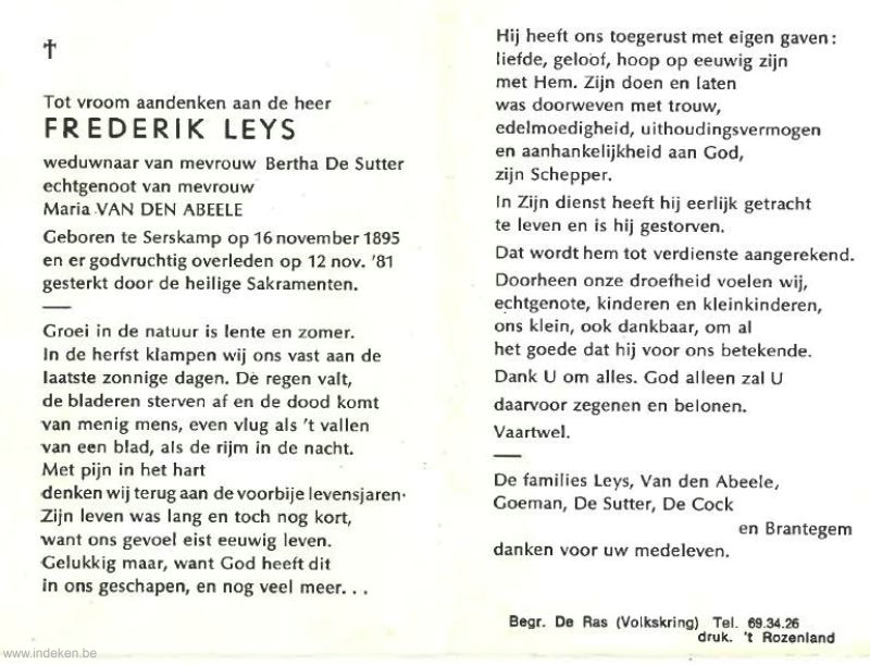 Fredericus Leys