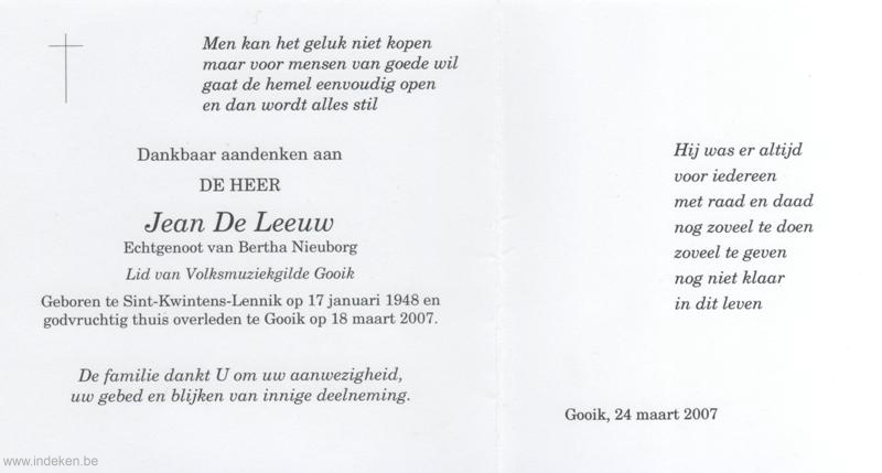 Jean De Leeuw
