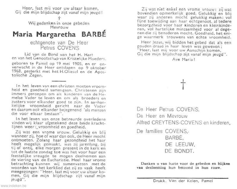 Maria Margaretha Barbé