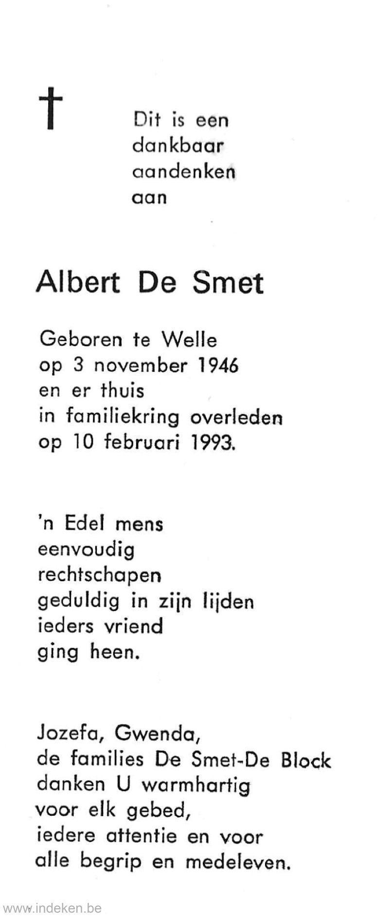 Albert De Smet